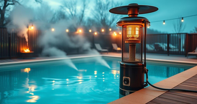 Aquecedor de piscina a gás eficaz