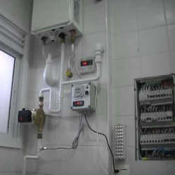 Instalação de aquecedor de água a gás